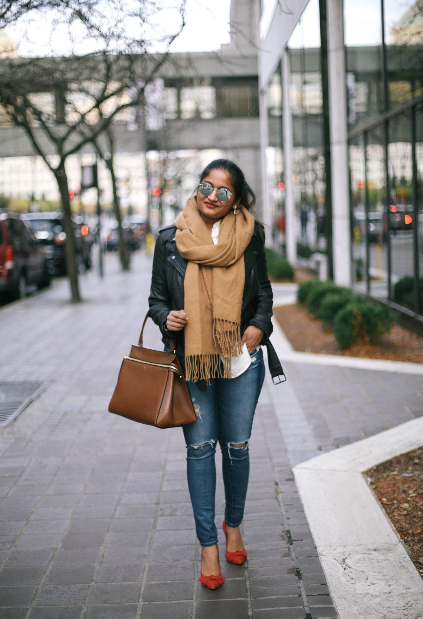 The Classic Leather Jacket Outfit for Spring - Dreaming Loud