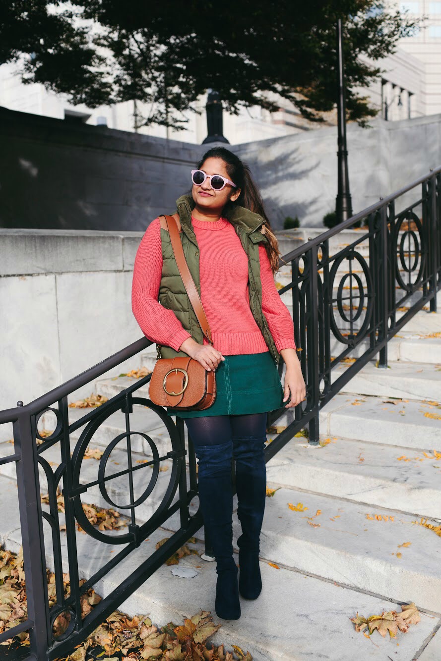 Lifestyle Blogger Surekha of Dreaming Loud Sharing 10 Colorful Thanksgiving outfits