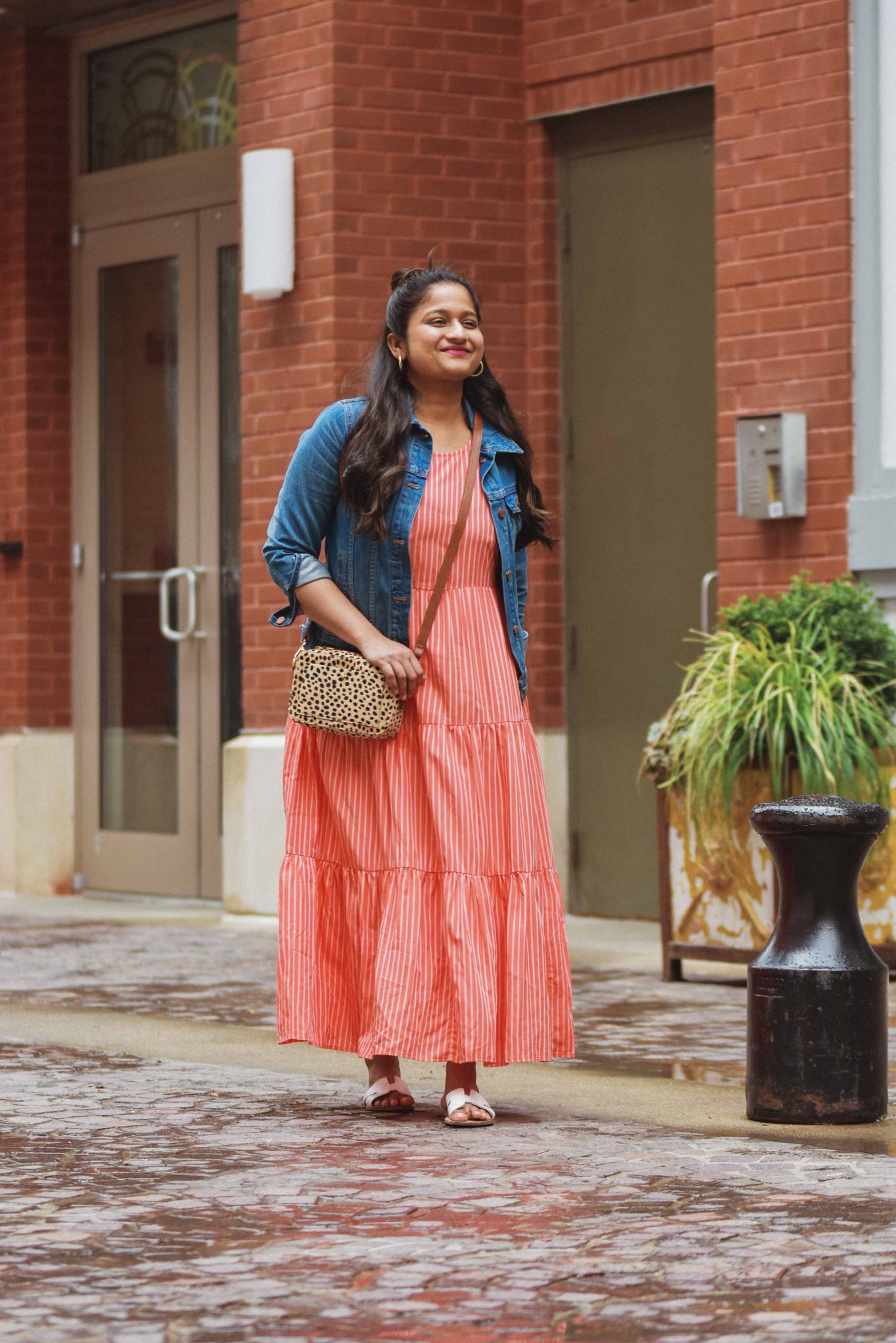 target dress with denim jacket 5