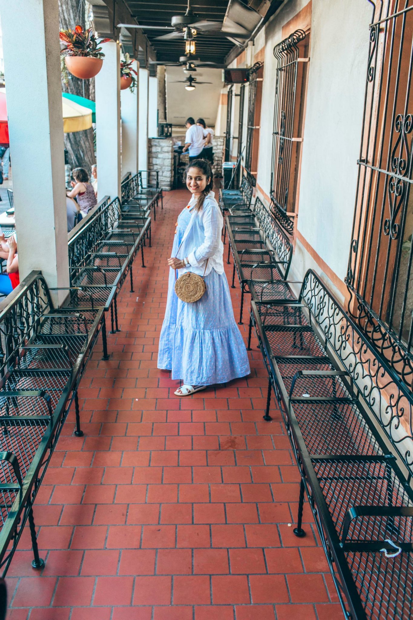 how to wear blue and white combo in summer - A Day in Austin and San Antonio -Attractions, Where to Eat and What to Wear featured by popular US travel blogger, Dreaming Loud