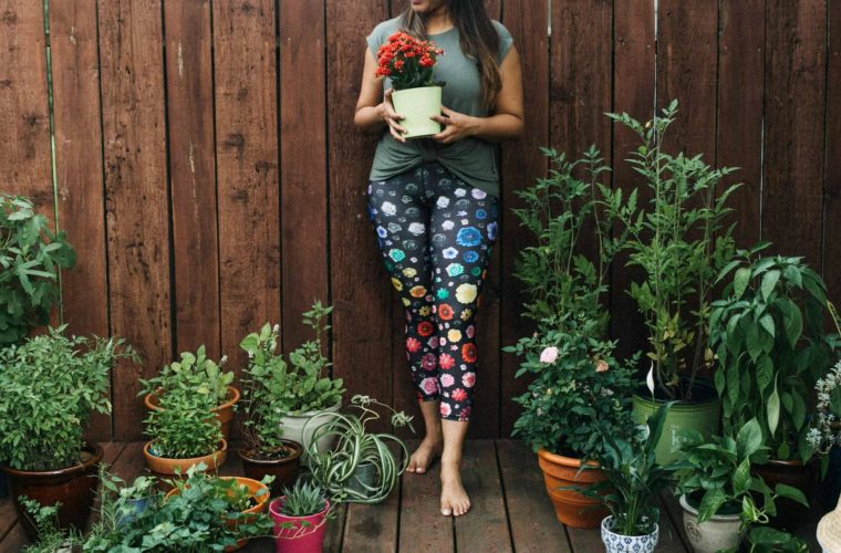 Wearing Terez micro bloom legging | Terez workout leggings featured by popular Ohio modest fashion blogger, Dreaming Loud