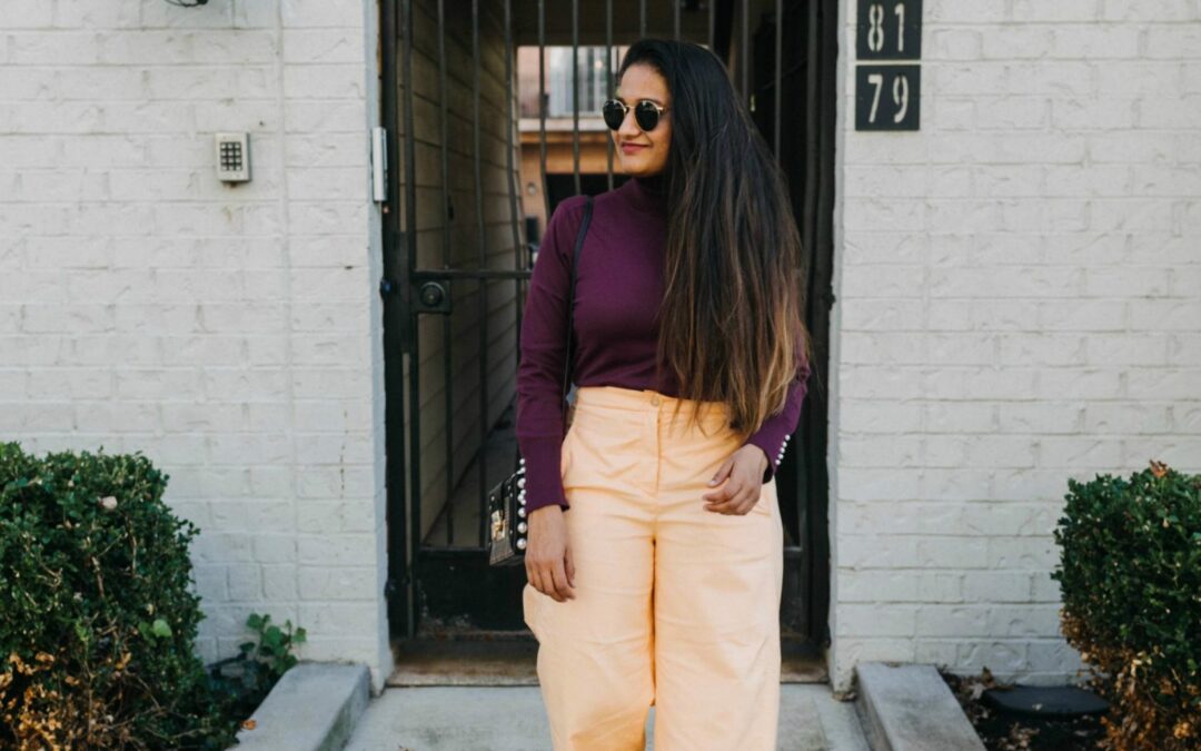 Orange and Purple Outfit