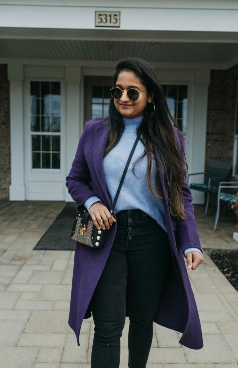 The Cutest Blue and Purple Outfit | Fall Fashion | Dreaming Loud