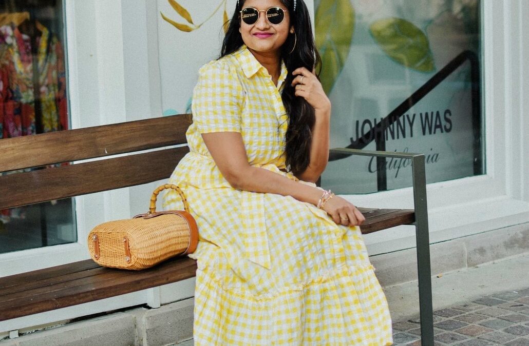 Lisa Marie Fernandez Yellow Gingham Shirtdress In 2 Ways