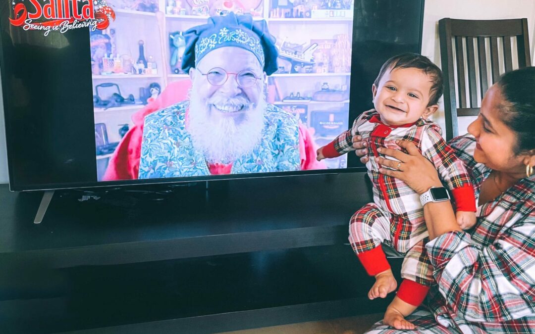 Baby V’s First Meet with Santa: Giant Food’s Virtual Santa Call