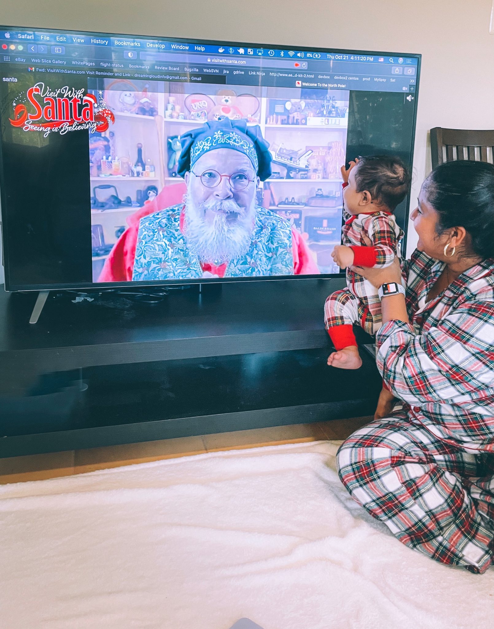 Giant Food's Virtual Santa Call reviewed by top US lifestyle blogger, Dreaming Loud