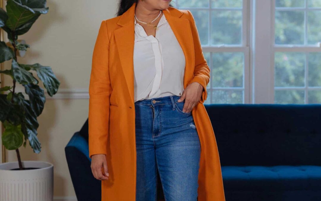 Orange Coat Fall Outfit