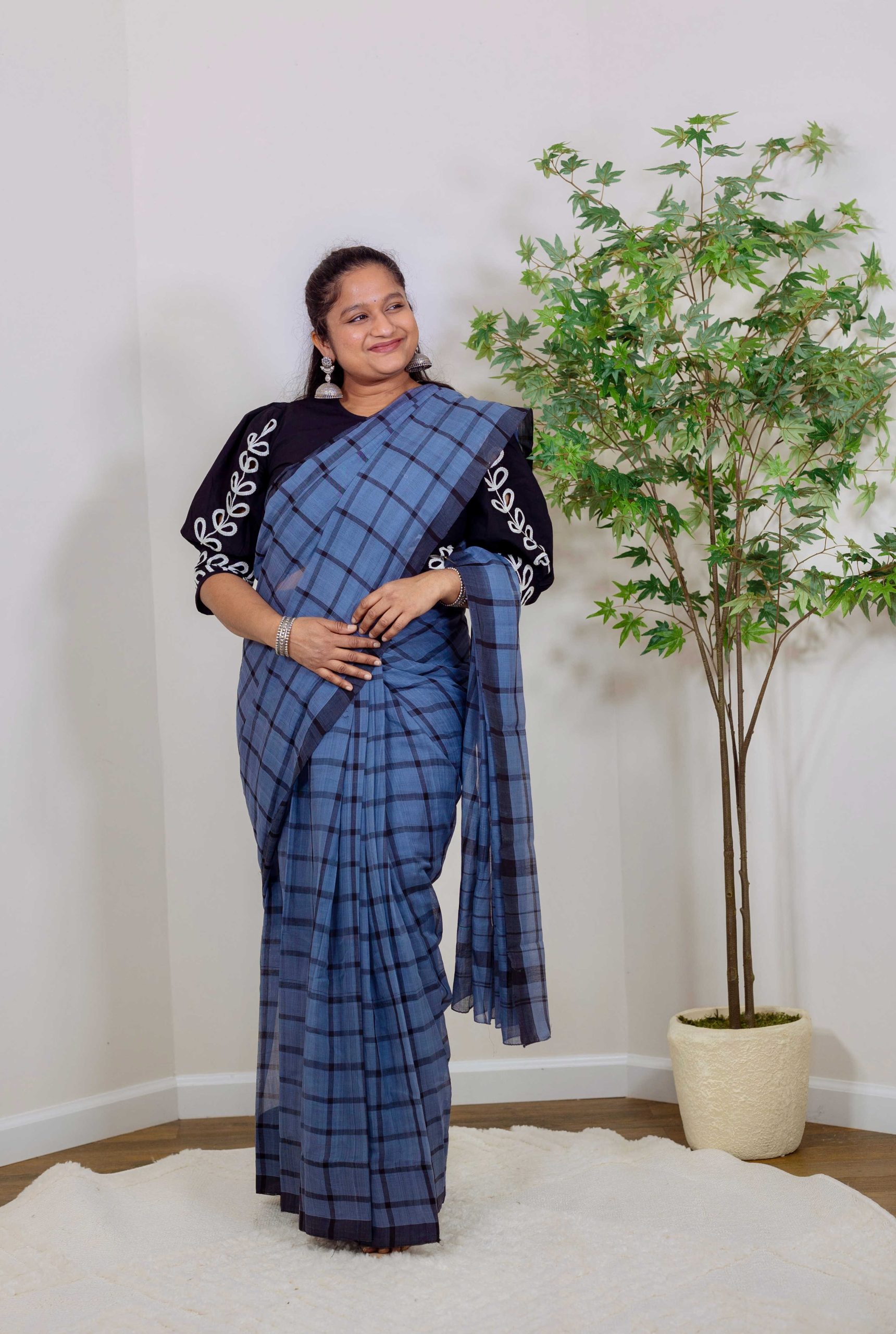 Handlooms Of India- Bobbili Handloom Cotton Saree by TOP US Indian blogger Dreaming Loud