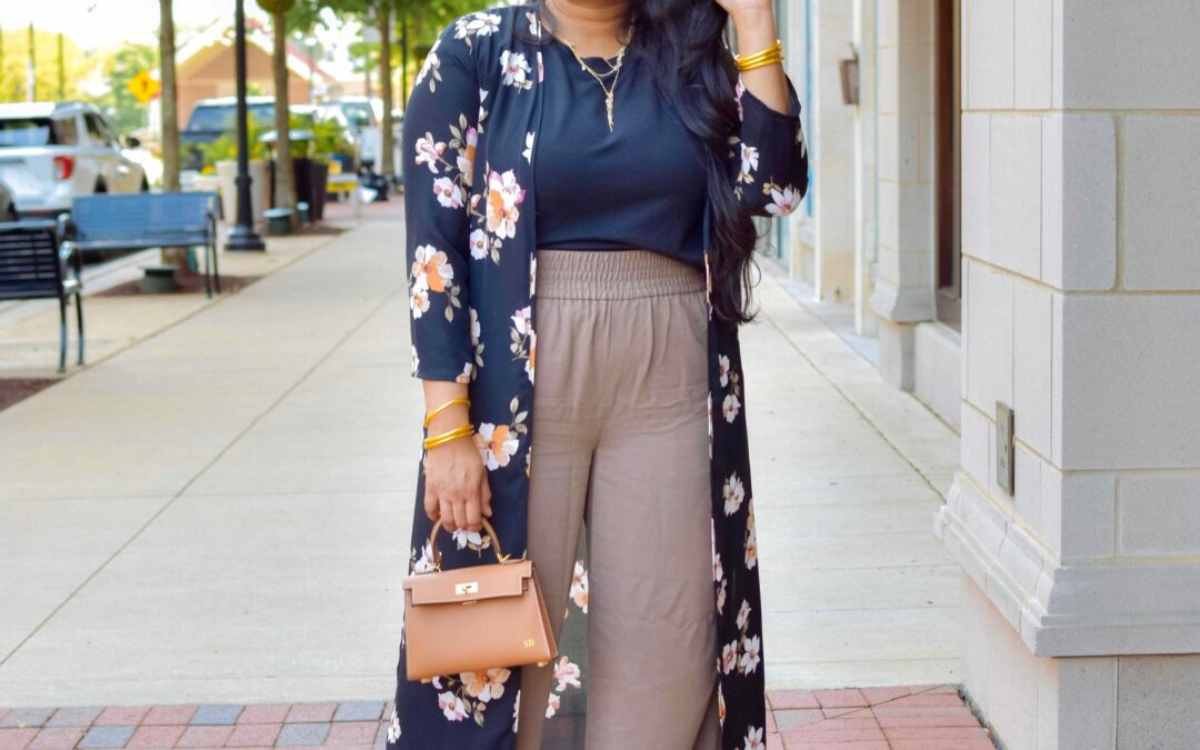 Summer Style-Kimono With Wide Leg Pants Outfit