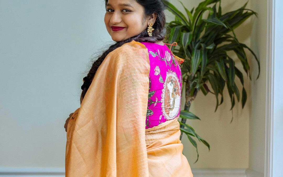 Handlooms of India Part #3- Kosa Silk Saree with Pichwai Blouse