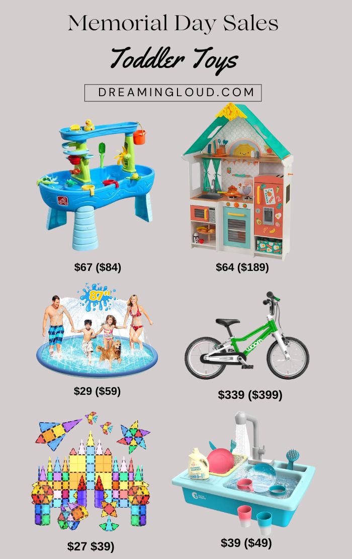 Best 2024 Memorial Day Deals on Toddler Toys by Top US Mom Blogger Dreaming Loud