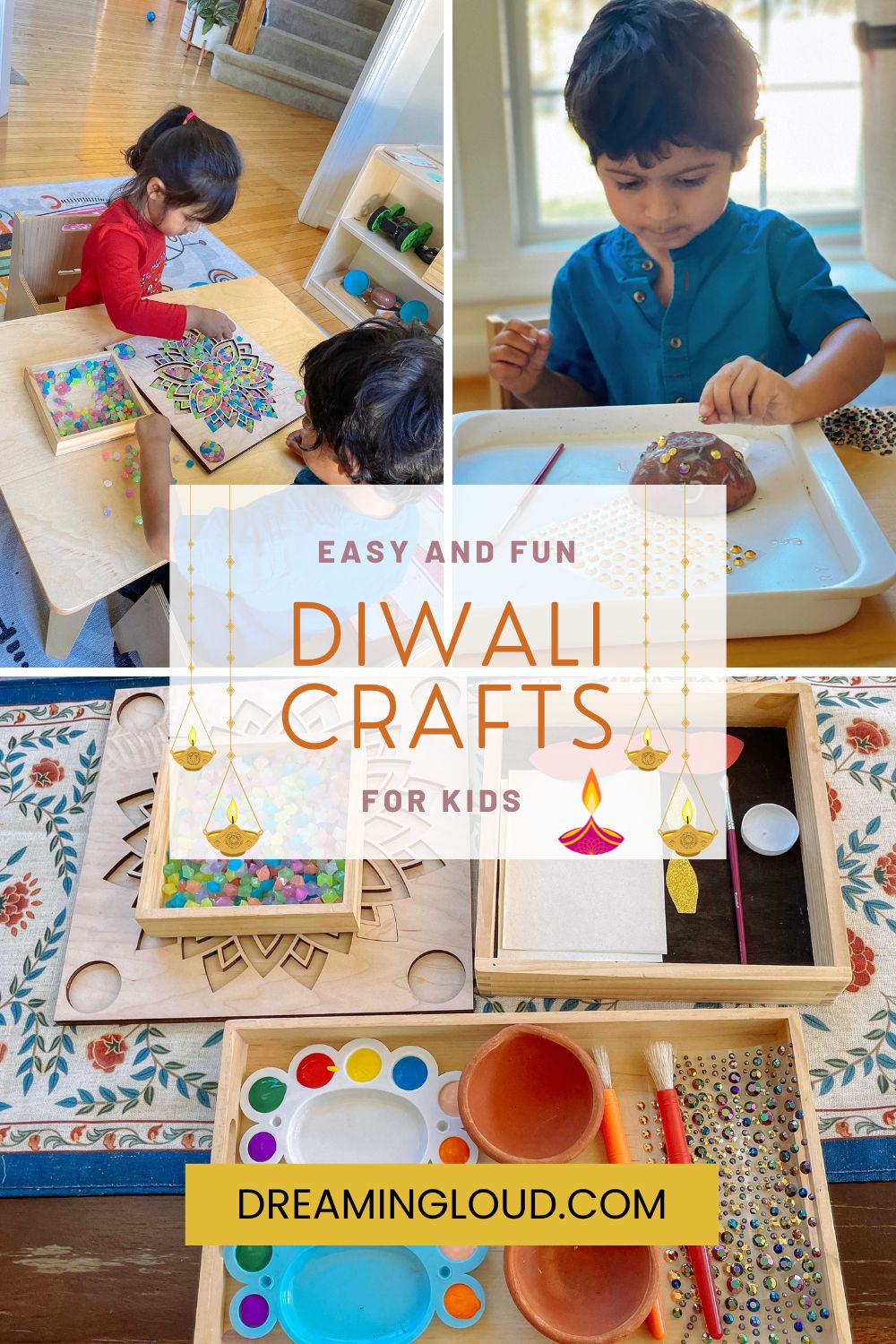 Easy Diwali Activities for Kids by Top US mom Blogger Dreaming Loud