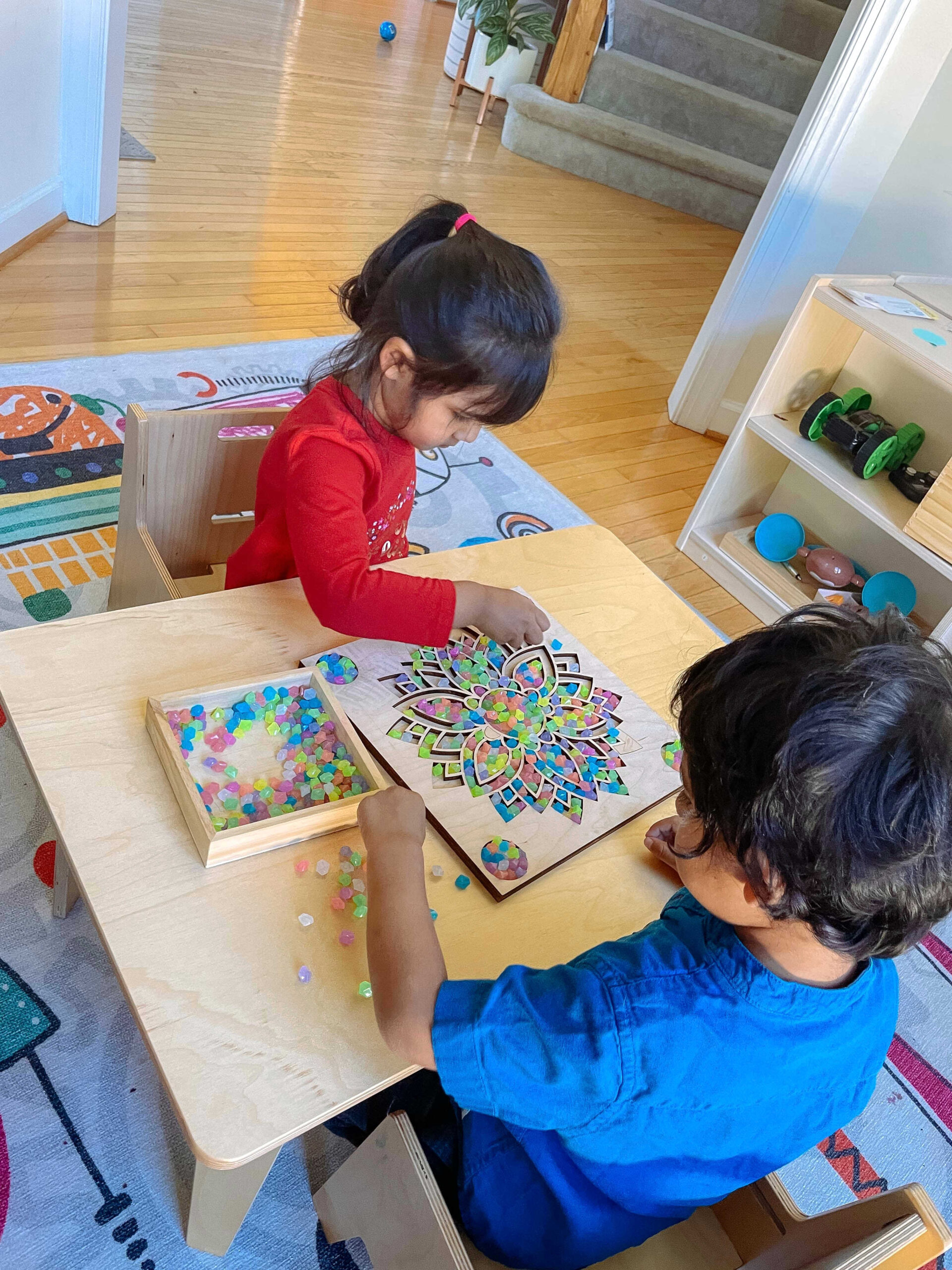 Easy Diwali Activities for Kids- Creative crafty mom Rangoli Puzzle by Top US mom Blogger Dreaming Loud