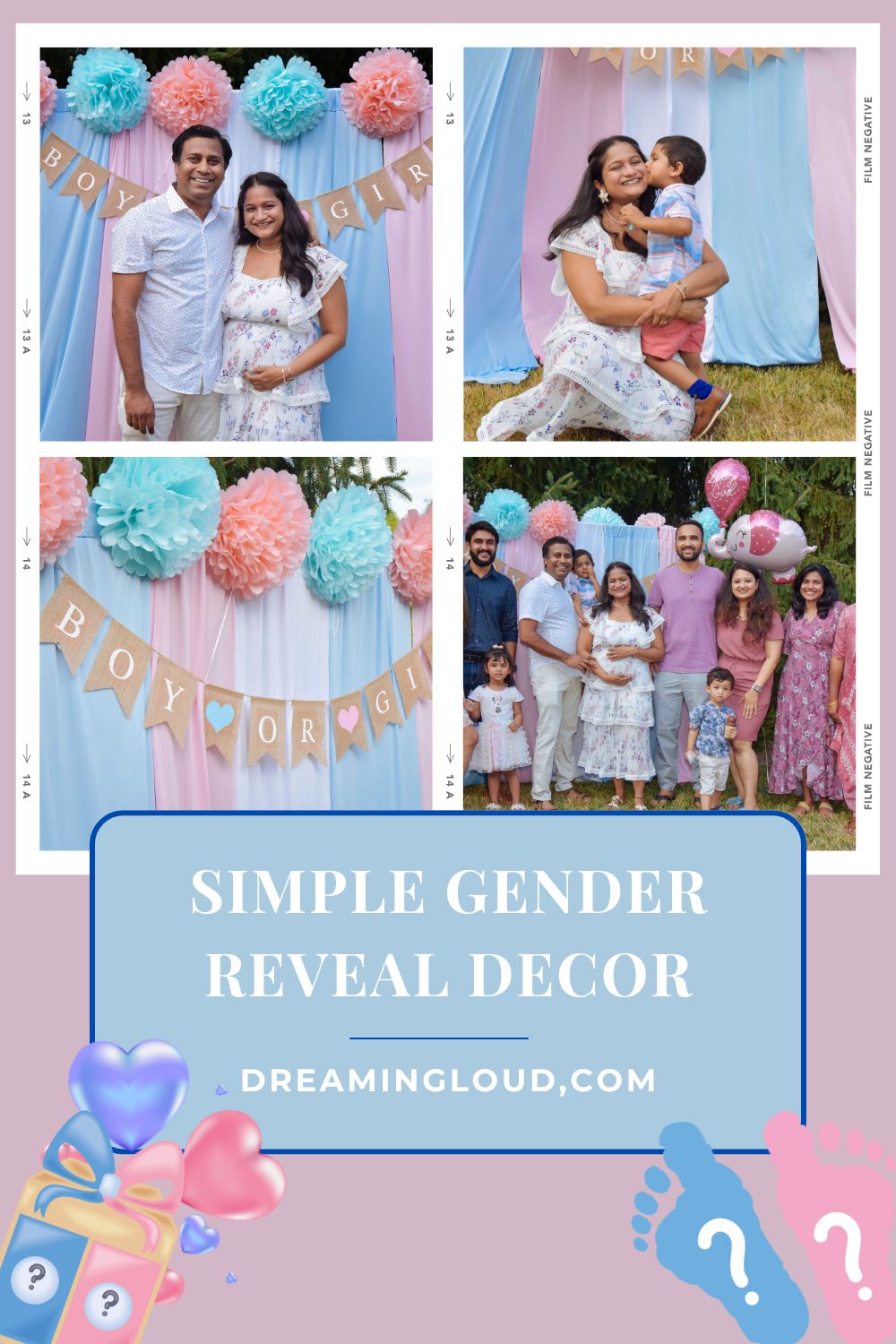 Our Sweet and Simple Gender Reveal Party by Top US Mom Blogger Dreaming Loud